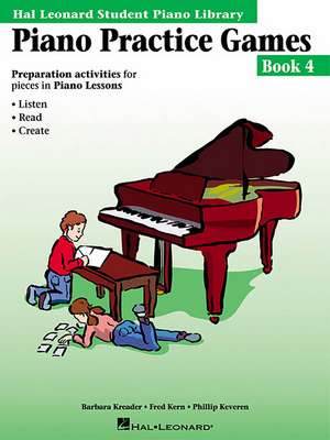 Piano Practice Games Book 4: Hal Leonard Student Piano Library de Pope John XXIII