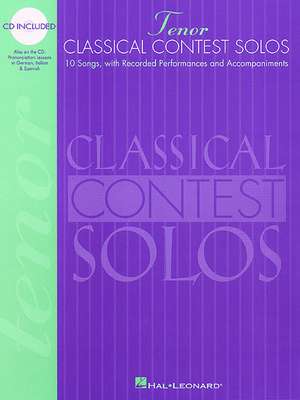 Classical Contest Solos - Tenor de various