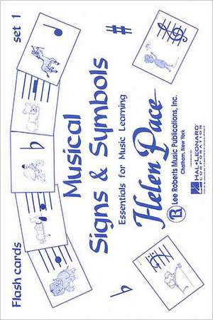 Musical Signs and Symbols Set I 24 Cards 48 Sides Flash Cards Moppet de Robert Pace