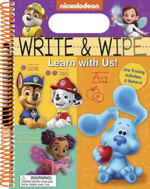 Nickelodeon: Write and Wipe: Learn with Us! de Editors of Studio Fun International