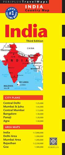 India Travel Map Third Edition de Periplus Editors