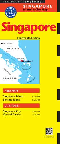 Singapore Travel Map Fourteenth Edition de Periplus Editors