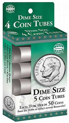 Dime Size 5 Coin Tubes de Whitman Publishing