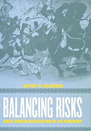 Balancing Risks – Great Power Intervention in the Periphery de Jeffrey W. Taliaferro