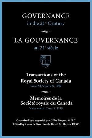 Governance in the 21st Century / Gouvernance Au 21e Si?cle