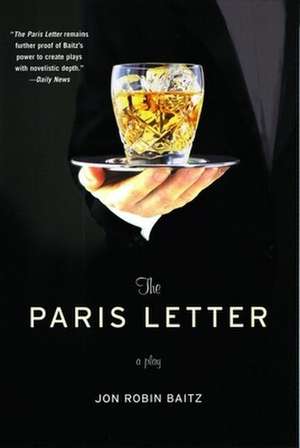 The Paris Letter de Jon Robin Baitz