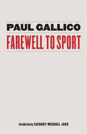 Farewell to Sport de Paul Gallico