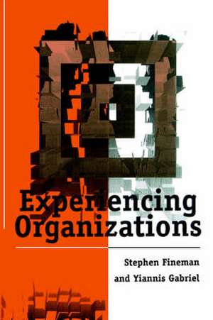 Experiencing Organizations de Stephen Fineman