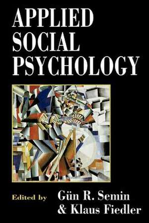 Applied Social Psychology de Gun Semin