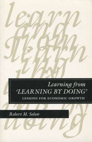 Learning from ‘Learning by Doing’: Lessons for Economic Growth de Robert Solow