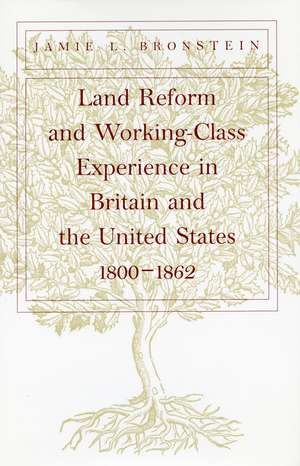 Land Reform and Working-Class Experience in Britain and the United States, 1800-1862 de Jamie Bronstein