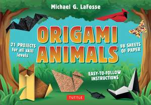 Origami Animals Kit: Make Colorful and Easy Origami Animals: Kit Includes Origami Book, 98 Papers and 21 Original Projects de Michael G. LaFosse