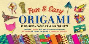 Fun & Easy Origami Kit: 29 Original Paper-folding Projects: Includes Origami Kit with 2 Instruction Books & 98 Origami Papers de Florence Temko