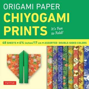 Origami Paper - Chiyogami Prints - 6 3/4" - 48 Sheets: Tuttle Origami Paper: Double-Sided Origami Sheets Printed with 8 Different Patterns (Instructions for 6 Projects Included) de Tuttle Studio