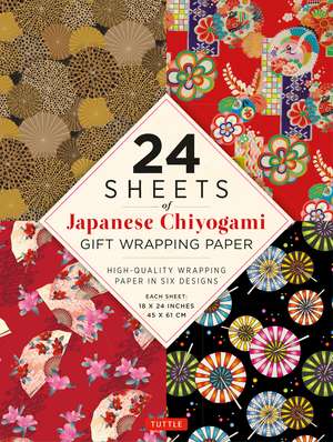 Chiyogami Patterns Gift Wrapping Paper - 24 Sheets: 18 x 24" (45 x 61 cm) Wrapping Paper de Tuttle Studio