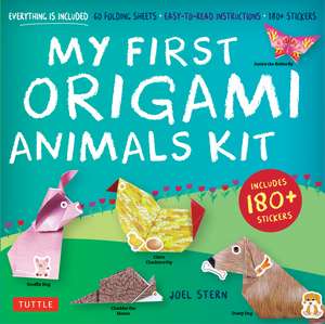 My First Origami Animals Kit: Everything is Included: 60 Folding Sheets, Easy-to-Read Instructions, 180+ Stickers de Joel Stern