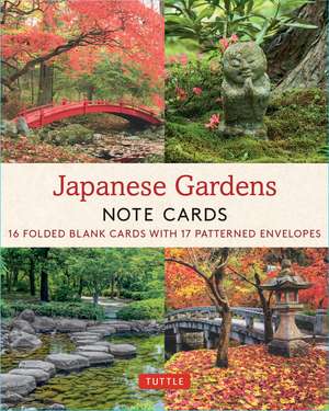 Japanese Gardens, 16 Note Cards: 16 Different Blank Cards with Envelopes in a Keepsake Box! de Tuttle Studio