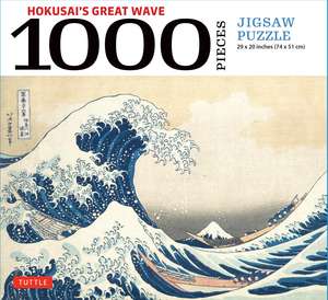 Hokusai's Great Wave - 1000 Piece Jigsaw Puzzle: Finished Size 29 in X 20 inch (74 x 51 cm) de Tuttle Studio