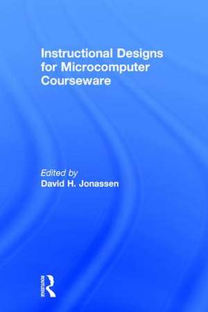 Instruction Design for Microcomputing Software de David Jonassen