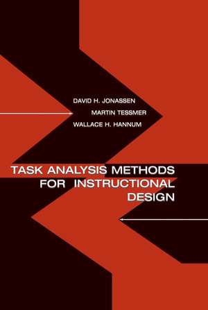 Task Analysis Methods for Instructional Design de David H. Jonassen