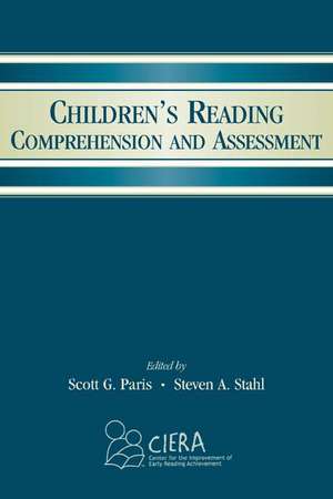 Children's Reading Comprehension and Assessment de Scott G. Paris