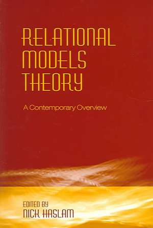 Relational Models Theory: A Contemporary Overview de Nick Haslam