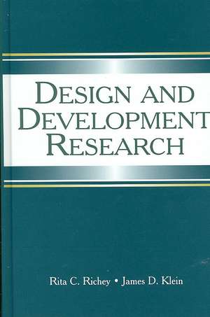 Design and Development Research: Methods, Strategies, and Issues de Rita C. Richey