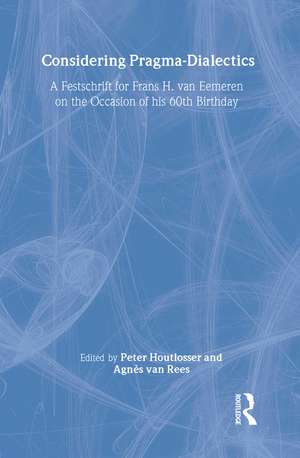 Considering Pragma-Dialectics de Peter Houtlosser