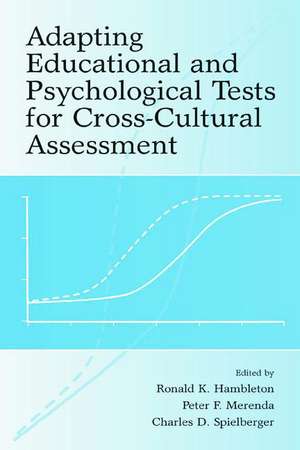 Adapting Educational and Psychological Tests for Cross-Cultural Assessment de Ronald K. Hambleton