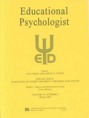 The Schooling of Ethnic Minority Children and Youth: A Special Issue of Educational Psychologist de Judith L. Meece