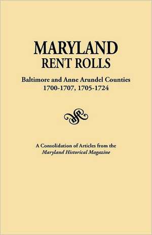 Maryland Rent Rolls de Historical Magazine Maryland