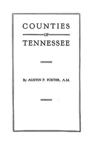 Counties of Tennessee de Mel Foster