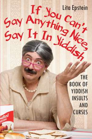 If You Can't Say Anything Nice, Say It in Yiddish de Lita Epstein