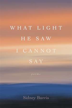 What Light He Saw I Cannot Say de Sidney Burris