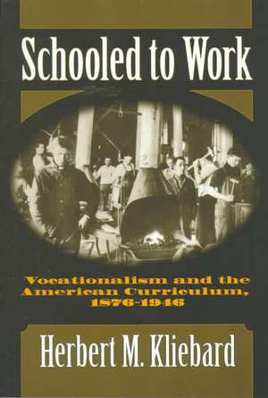 Schooled to Work: Vocationalism and the American Curriculum, 1876-1946 de Herbert M. Kliebard