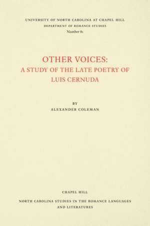 Other Voices de Alexander Coleman