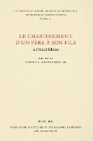 Le Chastoiement d'un père à son fils de Petrus Alphonsi