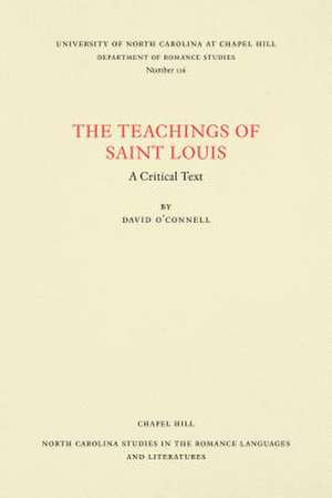 The Teachings of Saint Louis de David O'Connell