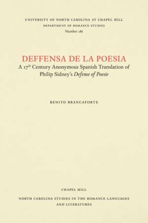 Deffensa de la poesia de Benito Brancaforte