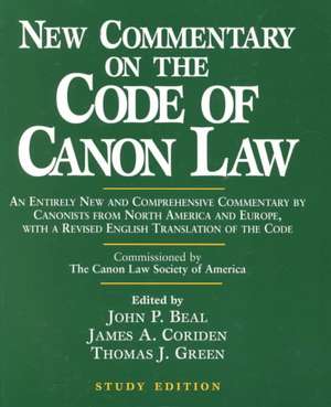 New Commentary on the Code of Canon Law (Study Edition) de John P. Beal