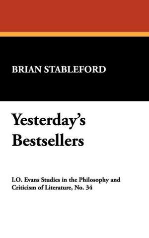 Yesterday's Bestsellers de Brian M. Stableford