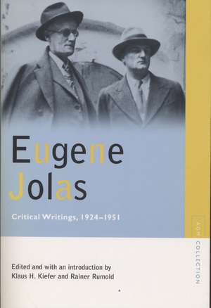 Eugene Jolas: Critical Writings, 1924-1951 de Eugene Jolas