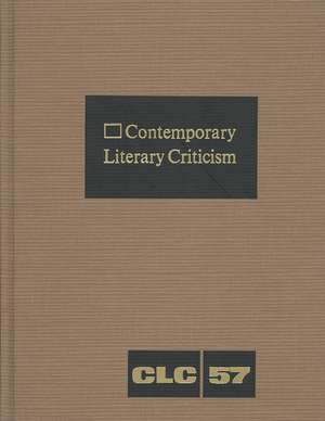 Contemporary Literary Criticism: Excerpts from Criticism of the Works of Today's Novelists, Poets, Playwrights, Short Story Writers, Scriptwriters, & de Roger Matuz