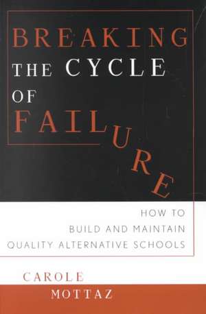 Breaking the Cycle of Failure de Carole Mottaz