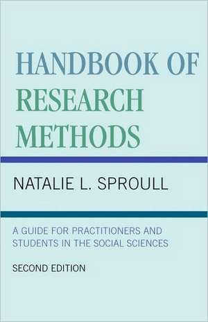 Handbook of Research Methods de Natalie L. Sproull