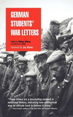 German Students` War Letters de Philipp Witkop