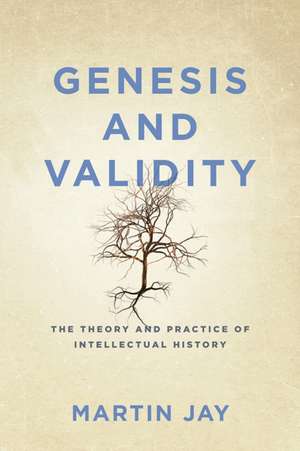 Genesis and Validity – The Theory and Practice of Intellectual History de Martin Jay