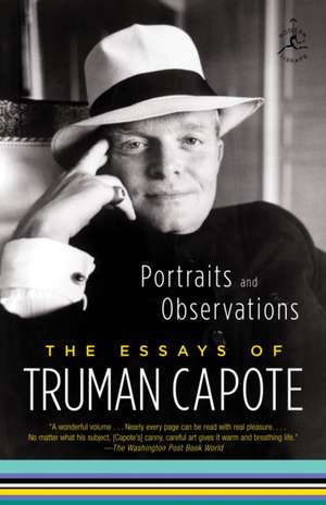 Portraits and Observations de Truman Capote