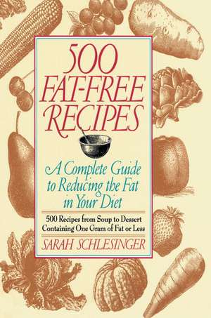 500 Fat Free Recipes: A New Slant on Selecting the Perfect Mate de Sarah Schlesinger