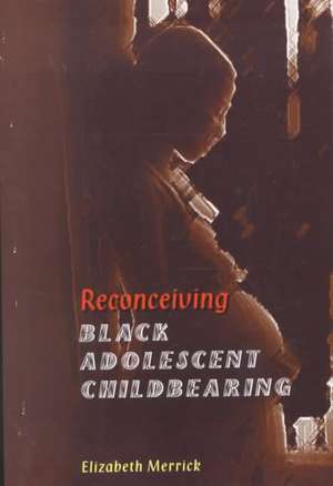 Reconceiving Black Adolescent Pregnancy de Elizabeth Merrick